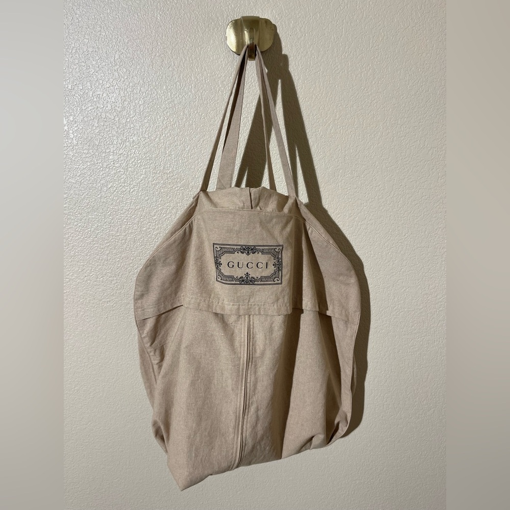 Gucci Light Brown Canvas Garment Bag